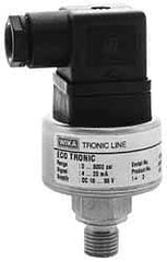 Wika - 725 Max psi, Eco-tronic Pressure Transmitters & Transducers - 1/4" Thread - USA Tool & Supply