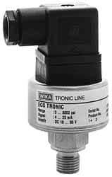 Wika - 1,160 Max psi, Eco-tronic Pressure Transmitters & Transducers - 1/4" Thread - USA Tool & Supply