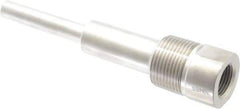Alloy Engineering - 6 Inch Overall Length, 1 Inch Thread, 304 Stainless Steel Standard Thermowell - 4-1/2 Inch Insertion Length - USA Tool & Supply