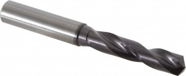 Guhring - 0.4173" 140° Spiral Flute Solid Carbide Screw Machine Drill Bit - USA Tool & Supply