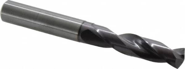 Guhring - 0.4606" 140° Spiral Flute Solid Carbide Screw Machine Drill Bit - USA Tool & Supply