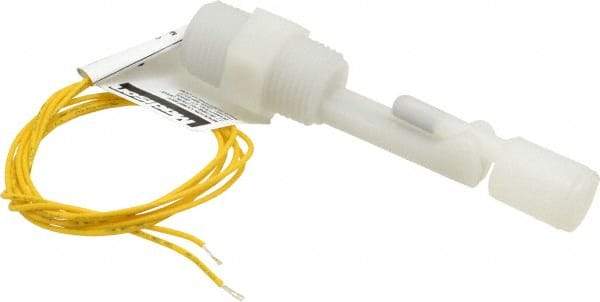Madison - 1/2" Thread, 100 Max psi, 100°F Max, Liquid Level Side-Mounted Switch - 0.75 Float SG, Lubricating & Hydraulic Oil, Gasoline & Diesel Oil - USA Tool & Supply