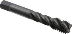 OSG - 5/8-11 UNC 4 Flute 3B Bottoming Spiral Flute Tap - Vanadium High Speed Steel, Oxide Finish, 3-13/16" OAL, Right Hand Flute, Right Hand Thread, H3 - USA Tool & Supply