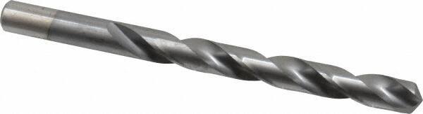 Chicago-Latrobe - 27/64" 135° High Speed Steel Jobber Drill - TiCN Finish, Right Hand Cut, Spiral Flute, Straight Shank, 5-3/8" OAL, Split Point - USA Tool & Supply