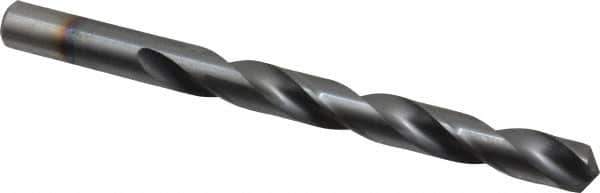 Chicago-Latrobe - 29/64" 135° High Speed Steel Jobber Drill - TiCN Finish, Right Hand Cut, Spiral Flute, Straight Shank, 5-5/8" OAL, Split Point - USA Tool & Supply
