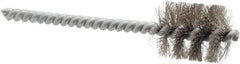 Schaefer Brush - 5/8 Inch Inside Diameter, 13/16 Inch Actual Brush Diameter, Stainless Steel, Power Fitting and Cleaning Brush - 3/16 Shank Diameter, 3-5/8 Inch Long, Twisted Wire Stem, 3/4 Inch Refrigeration Outside Diameter - USA Tool & Supply