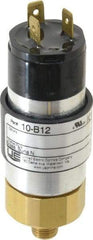 United Electric Controls - 2,500 Max psi, Compact Cylindral Pressure Switch - 1/4 Thread - USA Tool & Supply