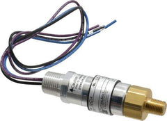 United Electric Controls - 8,000 Max psi, Compact Cylindral Pressure Switch - 1/4 Thread - USA Tool & Supply