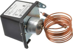 Made in USA - 150 to 650°F, General Service Temp Switch - 25 Resolution, 3/8 x 3-5/8 Bulb - USA Tool & Supply