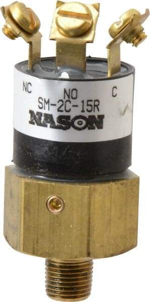 Nason - 15 Max psi, Low Pressure Vacuum Switches - 1/8 Thread - USA Tool & Supply