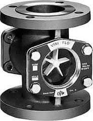 OPW Engineered Systems - 2 Inch, Carbon Steel, Visi-Flo Sight Flow Indicator - 150 Max psi, 7 Inch Overall Length - USA Tool & Supply