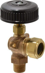 Conbraco - 350 psi Working Pressure, 125 Max psi, Bronze Liquid Level Gage Glass - 350°F Max Operating Temp, 3/8 Inch Thread, EPDM Seal - USA Tool & Supply