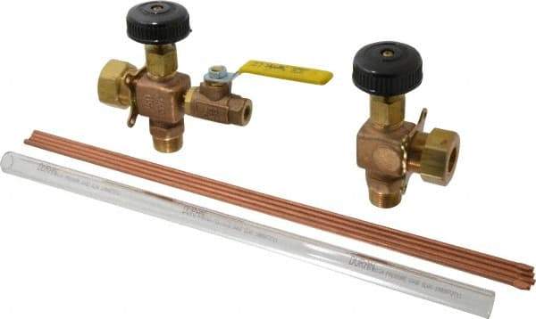 Conbraco - 400 psi Working Pressure, 250 Max psi, Bronze Liquid Level Gage Glass - 400°F Max Operating Temp, 3/4 Inch Thread, PTFE Seal - USA Tool & Supply