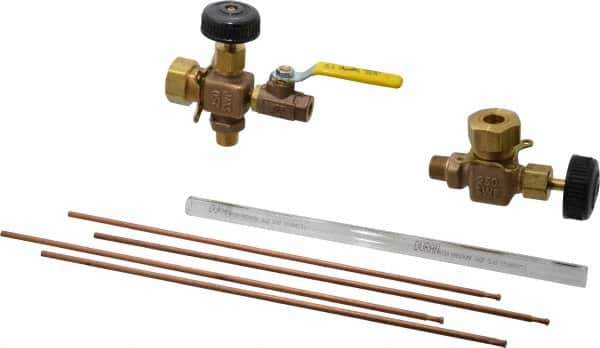 Conbraco - 400 psi Working Pressure, 250 Max psi, Bronze Liquid Level Gage Glass - 400°F Max Operating Temp, 1/2 Inch Thread, PTFE Seal - USA Tool & Supply