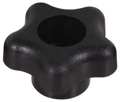 Gibraltar - 1-3/4" Head Diam, 5 Point Star Knob - M10 Hole, Polypropylene, Black - USA Tool & Supply