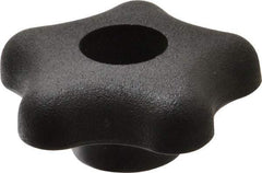 Gibraltar - 2-1/4" Head Diam, 5 Point Star Knob - 5/16" Hole, Polypropylene, Black - USA Tool & Supply