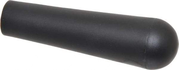 Gibraltar - 3/8-16 Hole, 0.51" Deep Hole, Polypropylene, Female Insert Tapered Knob - 3.85 OAL, 19/25" Base Diam, Black, 1.11" Head Diam - USA Tool & Supply