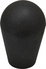 Gibraltar - 3/8-16 Hole, 0.51" Deep Hole, Thermoplastic, Female Insert Tapered Knob - 2.48 OAL, 1" Base Diam, Black, 1.6" Head Diam - USA Tool & Supply