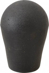 Gibraltar - 3/8-16, 3/8-24, 1/2-13, 1/2-20, M10, M12 Hole, 0.71" Deep Hole, TPE Overmolded Soft Touch, Self Fixing Hole Tapered Knob - 2 OAL, 3/4" Base Diam, Black, 1.38" Head Diam - USA Tool & Supply