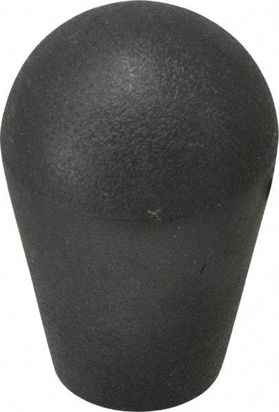 Gibraltar - 1/2-13 Hole, 0.51" Deep Hole, Thermoplastic, Female Insert Tapered Knob - 2.48 OAL, 1" Base Diam, Black, 1.6" Head Diam - USA Tool & Supply