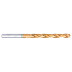 Accupro - #5 130° Spiral Flute Vanadium High Speed Steel Taper Length Drill Bit - USA Tool & Supply