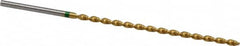 Accupro - #39 130° Spiral Flute Vanadium High Speed Steel Taper Length Drill Bit - USA Tool & Supply