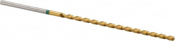 Accupro - #38 130° Spiral Flute Vanadium High Speed Steel Taper Length Drill Bit - USA Tool & Supply