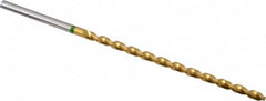Accupro - #30 130° Spiral Flute Vanadium High Speed Steel Taper Length Drill Bit - USA Tool & Supply
