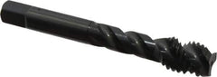 OSG - 1/2-13 UNC 3 Flute Modified Bottoming Spiral Flute Tap - Vanadium High Speed Steel, Oxide Finish, 3-3/8" OAL, Right Hand Flute, Right Hand Thread, Oversize, H11 - USA Tool & Supply