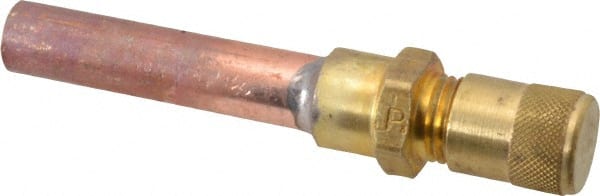 Parker - 500 Max psi, 3/8 Tube Outside Diameter, Extended Copper Tube Access Valve - USA Tool & Supply