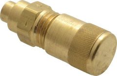 Parker - 500 Max psi, 3/16-3/8 Tube OD, 3 Way Solder Connector Access Valve - Brass - USA Tool & Supply