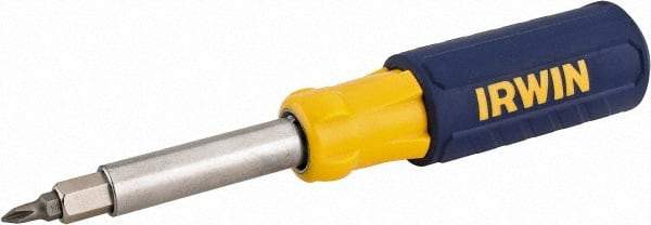 Irwin - Bit Screwdriver - Phillips, Slotted, Square, Nut Driver, 9-in-1 - USA Tool & Supply