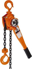 Value Collection - 3,000 Lb Lifting Capacity, Lever Hoist - Made from Chain, 55 Lb Avg Pull to Lift Rated Load - USA Tool & Supply