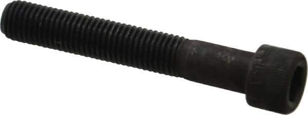 Made in USA - 5/16-24 UNF Hex Socket Drive, Socket Cap Screw - Alloy Steel, Black Oxide Finish, Partially Threaded, 2" Length Under Head - USA Tool & Supply