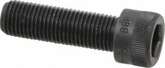 Made in USA - 3/8-24 UNF Hex Socket Drive, Socket Cap Screw - Alloy Steel, Black Oxide Finish, Fully Threaded, 1-1/4" Length Under Head - USA Tool & Supply