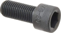 Made in USA - 7/16-20 UNF Hex Socket Drive, Socket Cap Screw - Alloy Steel, Black Oxide Finish, Fully Threaded, 1" Length Under Head - USA Tool & Supply