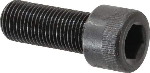 Made in USA - 1/2-20 UNF Hex Socket Drive, Socket Cap Screw - Alloy Steel, Black Oxide Finish, Fully Threaded, 1-1/4" Length Under Head - USA Tool & Supply