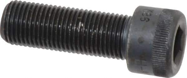 Made in USA - 1/2-20 UNF Hex Socket Drive, Socket Cap Screw - Alloy Steel, Black Oxide Finish, Fully Threaded, 1-1/2" Length Under Head - USA Tool & Supply