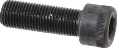 Made in USA - 1/2-20 UNF Hex Socket Drive, Socket Cap Screw - Alloy Steel, Black Oxide Finish, Fully Threaded, 1-1/2" Length Under Head - USA Tool & Supply