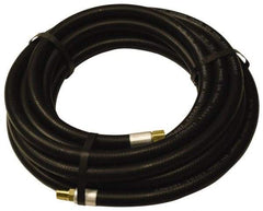 Alliance Hose & Rubber - 1" ID x 1-5/32" OD 25' Long Multipurpose Air Hose - MNPT x FNPT(Swivel) Ends, 300 Working psi, -40 to 190°F, 1" Fitting, Black - USA Tool & Supply