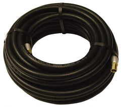 Alliance Hose & Rubber - 1-1/2" ID x 2-1/32" OD 50' Long Multipurpose Air Hose - MNPT x FNPT(Swivel) Ends, 150 Working psi, -40 to 190°F, 1-1/2" Fitting, Black - USA Tool & Supply