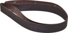 Norton - 1-1/2" Wide x 60" OAL, 40 Grit, Aluminum Oxide Abrasive Belt - Aluminum Oxide, Coarse, Coated, X Weighted Cloth Backing, Series R228 - USA Tool & Supply