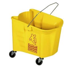 Continental - 26 Qt Plastic Bucket - Yellow - USA Tool & Supply