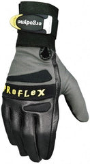 Ergodyne - Size XL (10) Pigskin Anti-Vibration/Impact Protection Work Gloves - For General Purpose, Uncoated, Hook & Loop Cuff, Full Fingered, Black, Paired - USA Tool & Supply