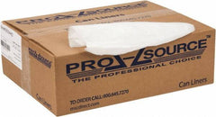 PRO-SOURCE - 0.6 mil Thick, Household/Office Trash Bags - 40" Wide x 46" High, Clear - USA Tool & Supply