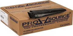 PRO-SOURCE - 1.25 mil Thick, Heavy-Duty Trash Bags - 33" Wide x 39" High, Black - USA Tool & Supply