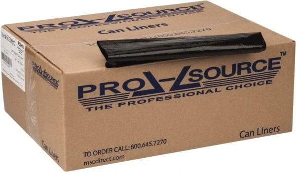 PRO-SOURCE - 1.5 mil Thick, Heavy-Duty Trash Bags - 40" Wide x 46" High, Black - USA Tool & Supply