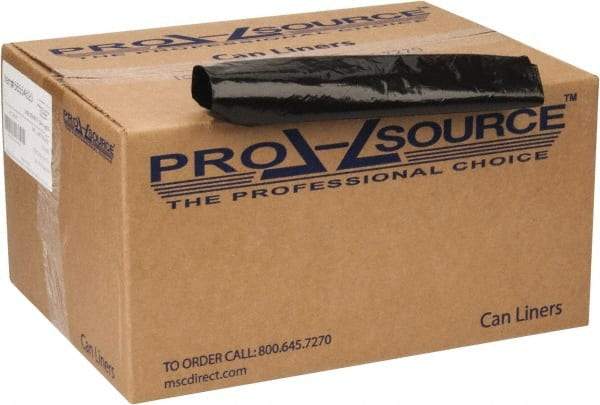 PRO-SOURCE - 2 mil Thick, Heavy-Duty Trash Bags - 40" Wide x 46" High, Black - USA Tool & Supply