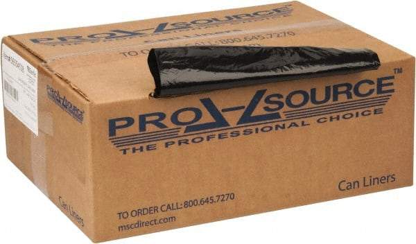 PRO-SOURCE - 1.65 mil Thick, Heavy-Duty Trash Bags - 40" Wide x 46" High, Black - USA Tool & Supply