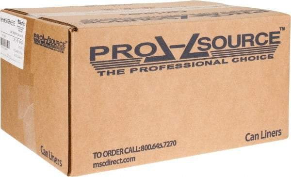 PRO-SOURCE - 2 mil Thick, Heavy-Duty Trash Bags - 38" Wide x 58" High, Black - USA Tool & Supply